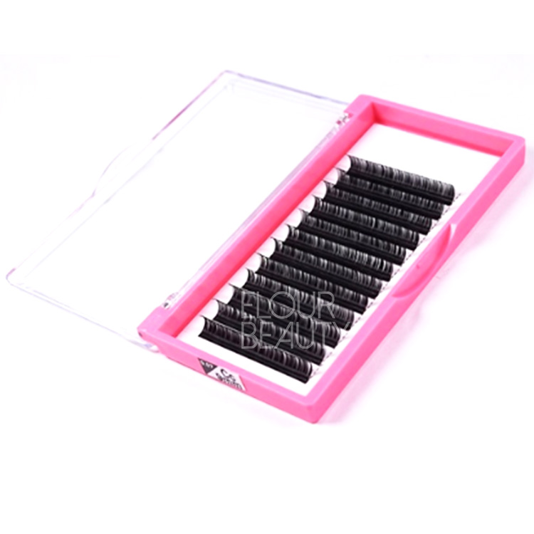 Factory supply volume silk D curl eyelash extension vancouver EL46